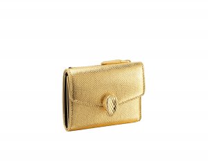 セルペンティ フォーエバー 三つ折り財布 カルングスキン