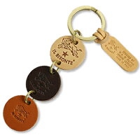 サークルレザー キーホルダー