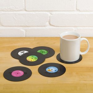 レコード型コースター