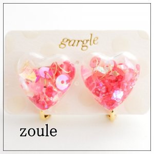 gargle heart dome  ハートイヤリング