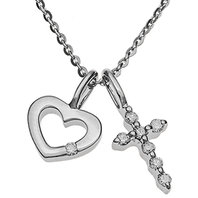 フォリフォリ（Folli Follie） ホワイトゴールドネックレス