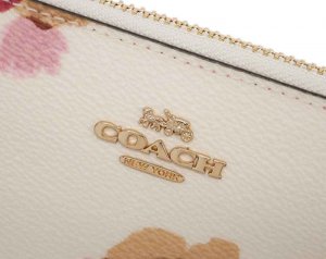 フローラルプリント アコーディオン ジップウォレット