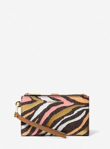 ジェットセット ダブルジップ リストレット ゼブラ柄