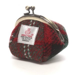 ハリスツイード（Harris Tweed） がま口小銭入れ