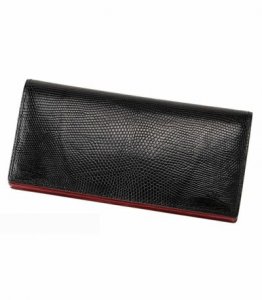 リザード 小銭入れ付き通しマチ長財布