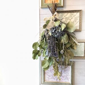 良秋（Ryosyu） ドライフラワースワッグ