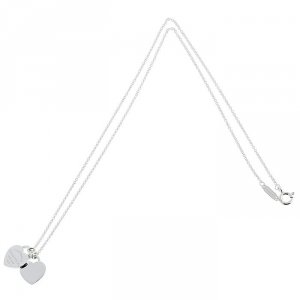 リターン トゥ ティファニー ミニ ダブル ハートタグ ペンダント