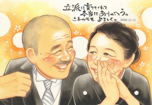 似顔絵おむすび 似顔絵