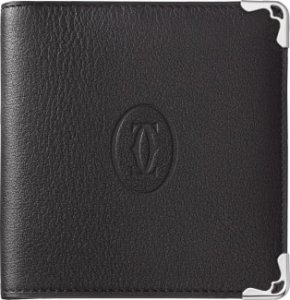 マスト ドゥ カルティエ 二つ折りウォレット カーフスキン 6クレジットカード コンパクト ウォレット