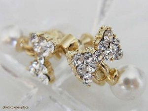 ルクールロゼ（LE COEUR ROSE） リボンイヤリング