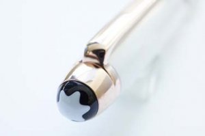 マイスターシュテュック ホワイトソリテール レッドゴールド クラシック ボールペン