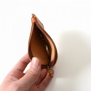 キーリング付き レザーコインケース