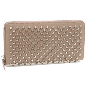 ♡ルブタン♡スタッズ付きベージュ長財布 Christian Louboutin CHRISTIAN LOUBOUTIN クリスチャンルブタン