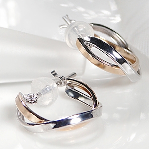 アトリエ SAWA ピンクゴールドピアス