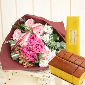 バラとスイーツのセット