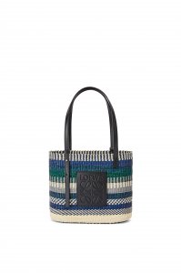 スクエア バスケットバッグ スモール (レインボートキヤヤシ&カーフ)