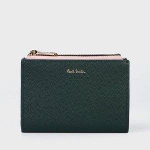 ダブルジップ 二つ折り財布