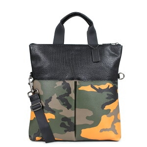 オレンジカモ フォールド オーバー トート