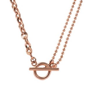 クリームドット（Cream dot） ピンクゴールドネックレス