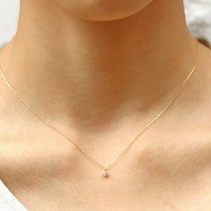 メザンジュ by 銀座リム（mesanges by GinzaRim） 一粒ダイヤネックレス