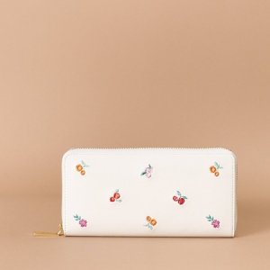 オリジナルフラワー刺繍 長財布