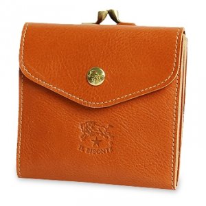 イル ビゾンテ（IL BISONTE） がま口二つ折り財布