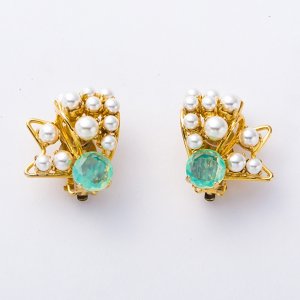 Philippe ferrandis リボンイヤリング