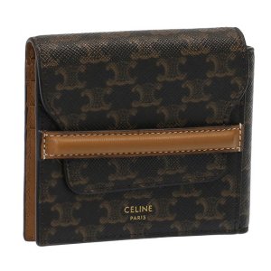 フラップ オリガミウォレット / トリオンフキャンバス＆ラムスキン