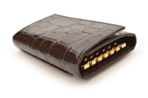 型押し カーフレザー 6フック キーケース