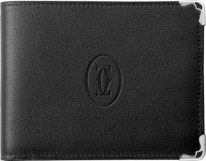 マスト ドゥ カルティエ 二つ折りウォレット コイン/バンクノート/クレジットカード ウォレット ステンレススティール フィニッシュ