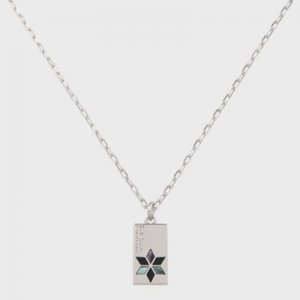 クリスタルパターンシェル ネックレス