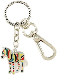 スポーツストライプゼブラ キーリング