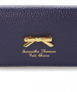 サマンサタバサ プチチョイス シンプルリボンプレート シュリンクレザーバージョン キーケース