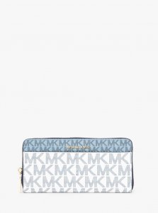 ジェットセット ポケット ジップアラウンド コンチネンタル ウォレット MKシグネチャー コンビ