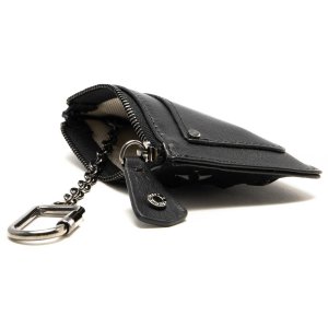 ナンシー エナメルスタースタッズ付き レザー キ―ケース