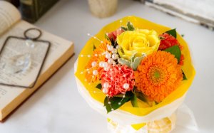 西井バラ園 花束