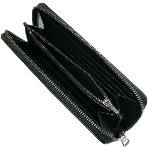 アコーディオン ウォレット クロスグレイン レザー