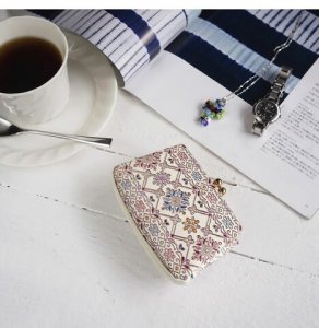 友禅文庫 革小銭入れ