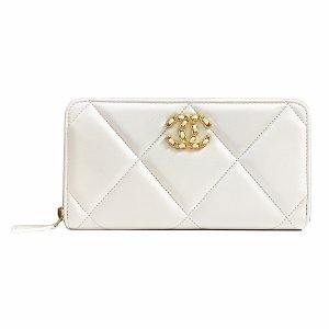 CHANEL 19 ロング フラップ ウォレット ゴートスキン