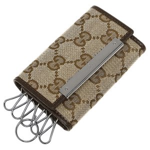 GUCCI キーケース　GGキャンバス　リボン　流行 楽天市場】GUCCI グッチ GGキャンバス リボン 6連キーケース