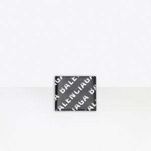 キャッシュ スクエア フォールドウォレット グラデーション ロゴプリント