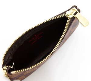 ポシェット・クレ ダミエ・エベヌ キーケース