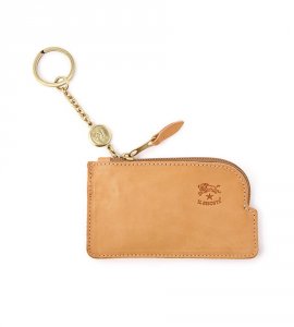 キーリング付き レザーコインケース