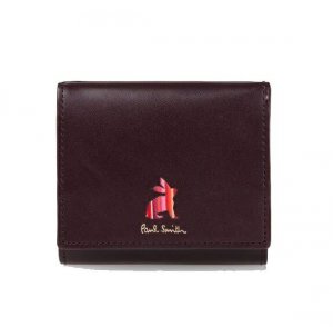 マーケトリーストライプラビット 二つ折り財布