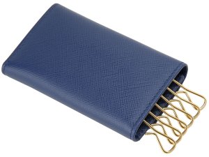 サフィアーノ メタルロゴ 6連 キーケース