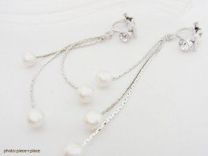 ルクールロゼ（LE COEUR ROSE） パールイヤリング