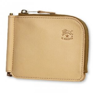 イル ビゾンテ（IL BISONTE） 小銭入れ付きマネークリップ