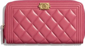 BOY CHANEL ロング ジップ ウォレット