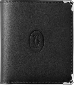 マスト ドゥ カルティエ 二つ折りマルチウォレット ステンレススティール フィニッシュ