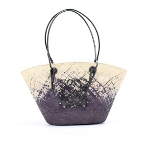 アナグラム バスケットバッグ (グラデーションイラカヤシ&カーフ)